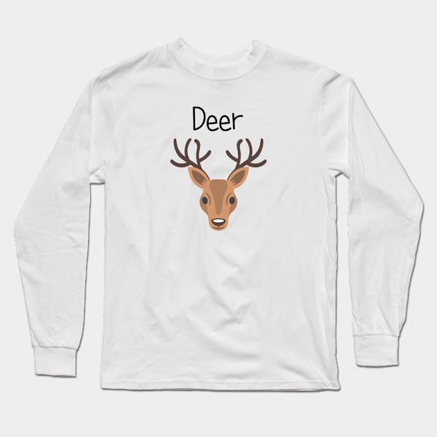 Dear Oh Deer Long Sleeve T-Shirt by EclecticWarrior101